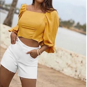 Express tie back crop top
